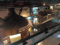 Boiling tank and brewing tank at the first floor of the Guinness Storehouse