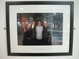 Photograph of a visit of the Lord of the Rings cast, at the third floor of the Guinness Storehouse