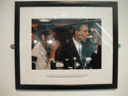 Photograph of a visit of Barack and Michelle Obama, at the third floor of the Guinness Storehouse