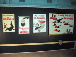 Advertisements at the fifth floor of the Guinness Storehouse