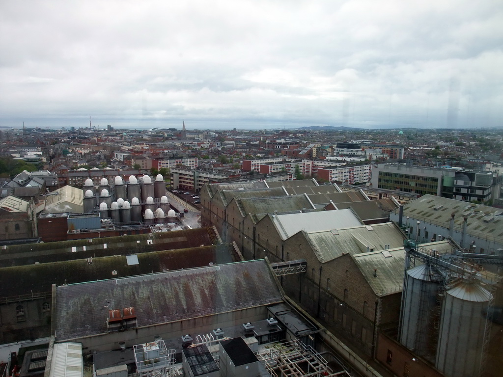The city center, viewed from the Gravity Bar at the top floor of the Guinness Storehouse