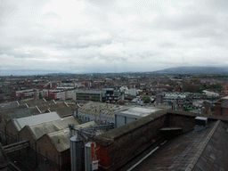 The south side of the city, viewed from the Gravity Bar at the top floor of the Guinness Storehouse