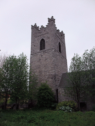 Tower of St. Audoen`s Catholic Church at High Street