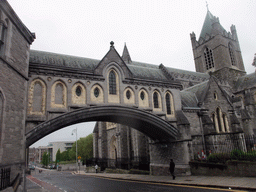Christ Church Cathedral and the bridge to Dublinia at Winetavern Street