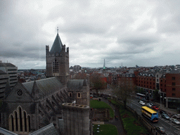 Christ Church Cathedral and Christchurch Place, viewed from the tower of St. Michael`s Church