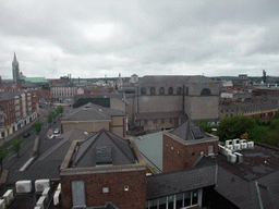 High Street and John`s Lane Church, viewed from the tower of St. Michael`s Church