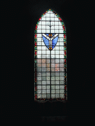 Stained glass window in the walkway from Dublinia to Christ Church Cathedral