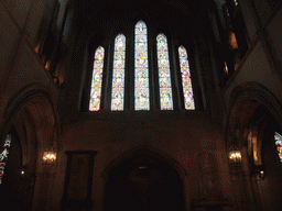 Stained glass windows in the transept of Christ Church Cathedral