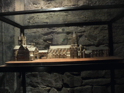 Scale model of Dublinia, the tower of St. Michael`s Church and Christ Church Cathedral, in the Crypt of Christ Church Cathedral