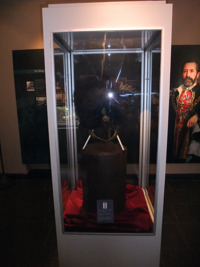 Bearskin hat in the Visitor Centre of Dublin Castle