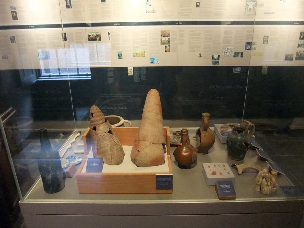 Ancient artifacts in the Visitor Centre of Dublin Castle