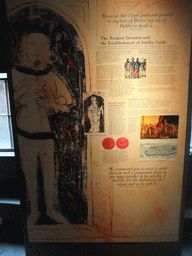Explanation on the Norman Invasion and the Establishment of Dublin Castle, in the Visitor Centre of Dublin Castle