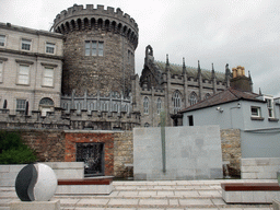 The Garda Memorial Garden at the Dubhlinn Gardens and the Chapel and the Record Tower at Dublin Castle