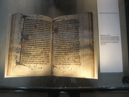 English psalter from the 14th century, in the Long Hall in the Old Library at Trinity College Dublin