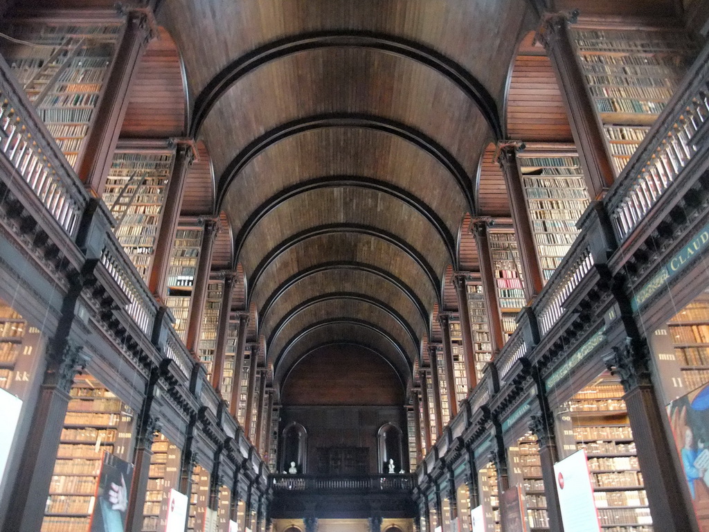 The Long Hall in the Old Library at Trinity College Dublin