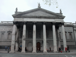 The east side of the Irish Houses of Parliament (Bank of Ireland) at College Green
