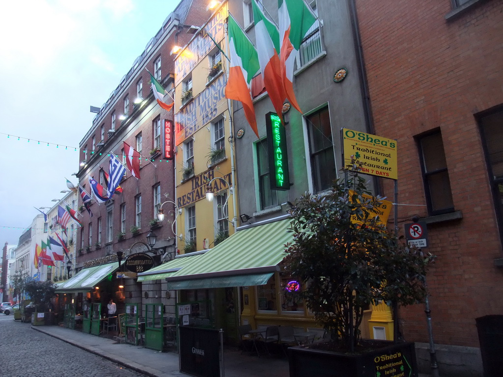 Front of O`Shea`s Restaurant at Anglesea Street