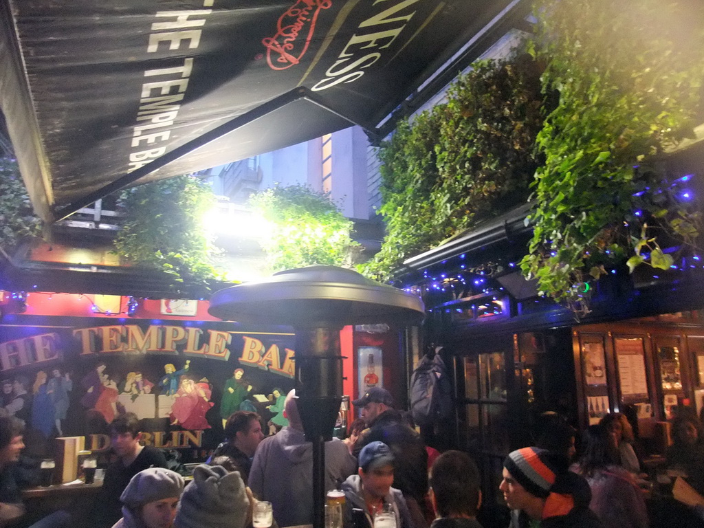 Beer garden at the Temple Bar