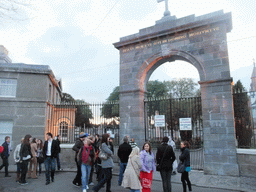 Gravedigger Ghost Tour actor at the entrance to the Glasnevin Cemetery