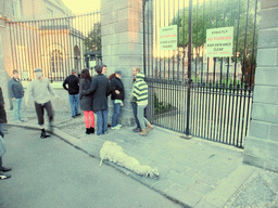 Gravedigger Ghost Tour actor at the entrance to the Glasnevin Cemetery