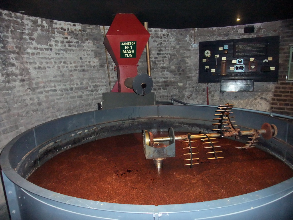 Mash tun at the Old Jameson Distillery