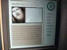 Explanation on marrying and vatting at the Old Jameson Distillery