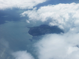The Howth Head peninsula, viewed from the airplane to Amsterdam