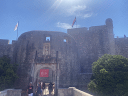 The Pile Gate at the western city walls, viewed from the Ulica Vrata od Pila street