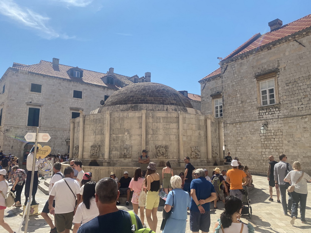 The Large Onofrio Fountain at the west side of the Stradun street