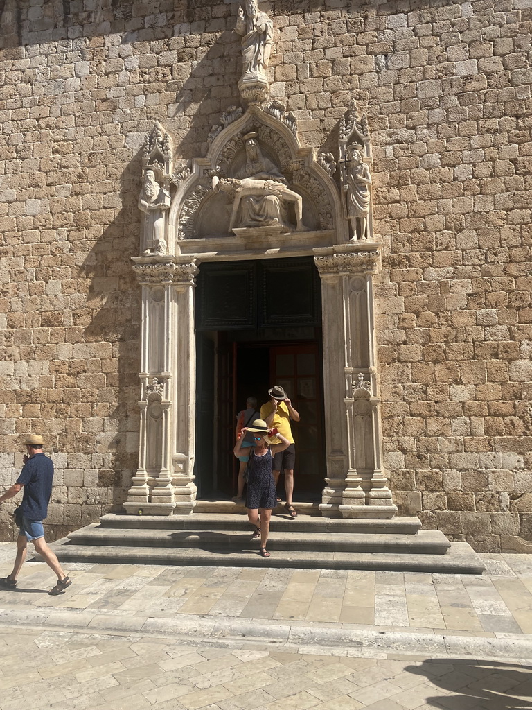 Entrance to the Franciscan Church at the Stradun street