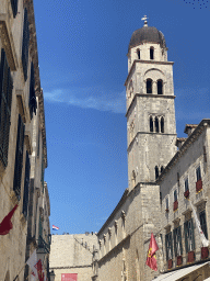 The Franciscan Church and its tower, viewed from the Stradun street