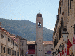 The Bell Tower, viewed from the Stradun street