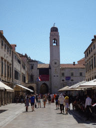 The Stradun street and the Bell Tower