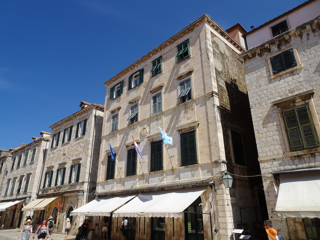 Buildings at the north side of the Stradun street