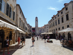 The Stradun street and the Bell Tower