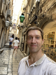 Tim and Miaomiao at the Bokoviceva Ulica street