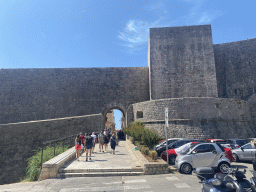 The Bua Gate at the northern city walls, viewed from the Ulica Iza Grada street