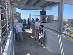 Miaomiao and Max at the lower station of the Dubrovnik Cable Car