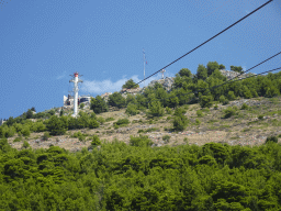 The upper station of the Dubrovnik Cable Car at Mount Srd, viewed from the lower station