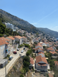 Houses on the northeast side of the city, viewed from the Dubrovnik Cable Car