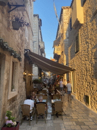 Terraces of restaurants at the Prijecko Ulica street