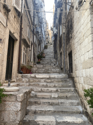 Staircase at the Petilovrijenci Ulica street, viewed from the Prijecko Ulica street