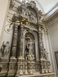 Altar at a side chapel of the Dubrovnik Cathedral