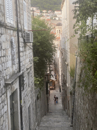 Staircase at the Ulica Nikole Boidarevica street, viewed from the Ulica Josipa Jurja Strossmayera street