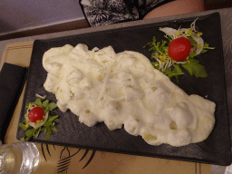 Gnocchi with six different kinds of cheese at the Spaghetteria Toni restaurant