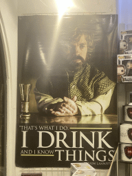 Game of Thrones poster at a souvenir store at the Ulica od Puca street