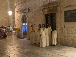 Choir at the Poljana Pasko Milicevica square, by night