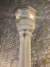 Column at the area behind the Pile Gate, by night