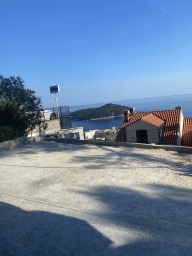 The Lokrum island, viewed from the bus to the Dubrovnik Airport on the Jadranska Cesta road