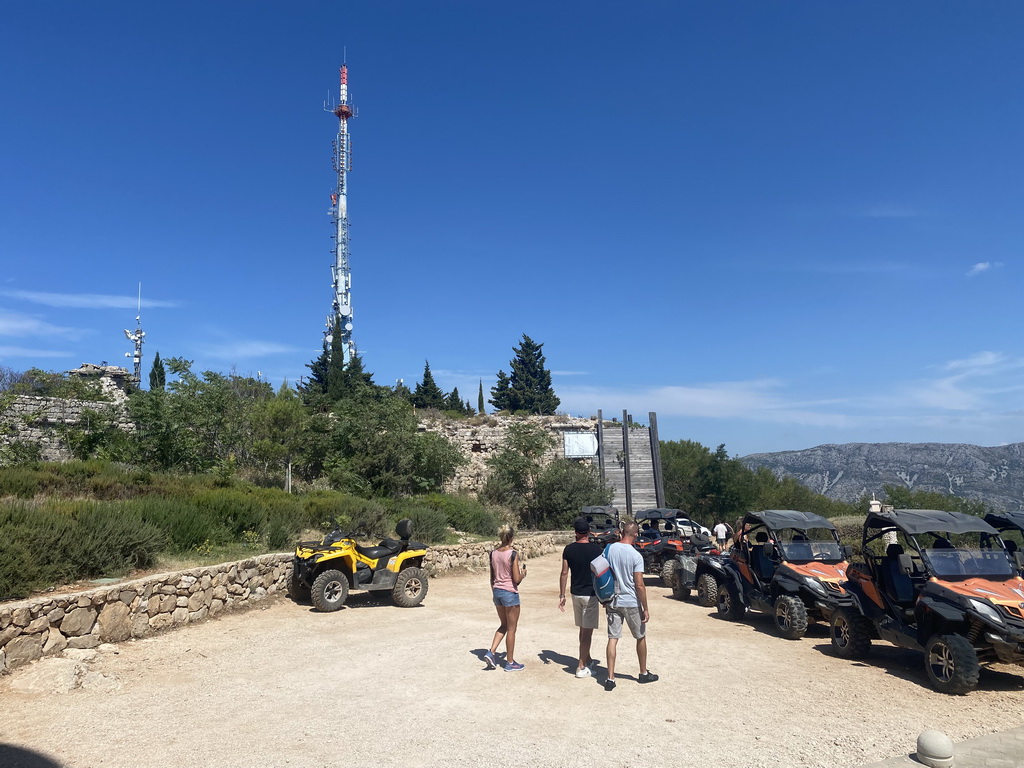 Rental quads at the upper station of the Dubrovnik Cable Car at Mount Srd